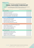 Final Success Checklist